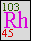 Rhodium - Not Studied at GCSE