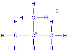 2-methylpropane - Isomer of Butane Structural Formula