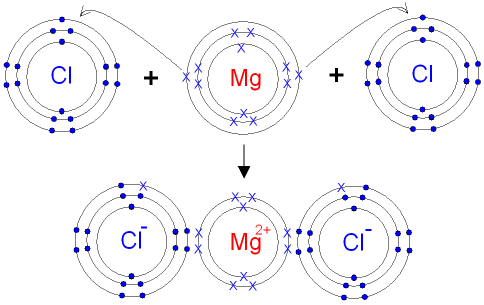 The Formation of Magnesium Chloride from Atoms.