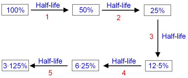 carbon dating half life formula
