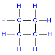 Cyclobutane Structural Formula