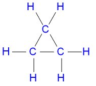 Cyclopropane Structural Formula