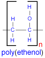 Poly(ethenol) repeat unit PVOH